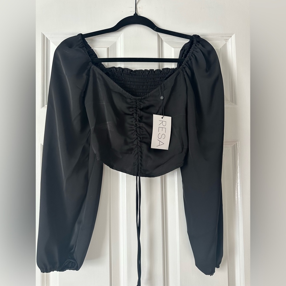 RESA Everly Blouse in Black - Picture 6 of 7
